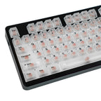 RF Transparent White Cherry Profile Keycaps