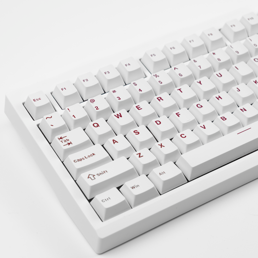 RF Mecha White Cherry Profile Keycaps