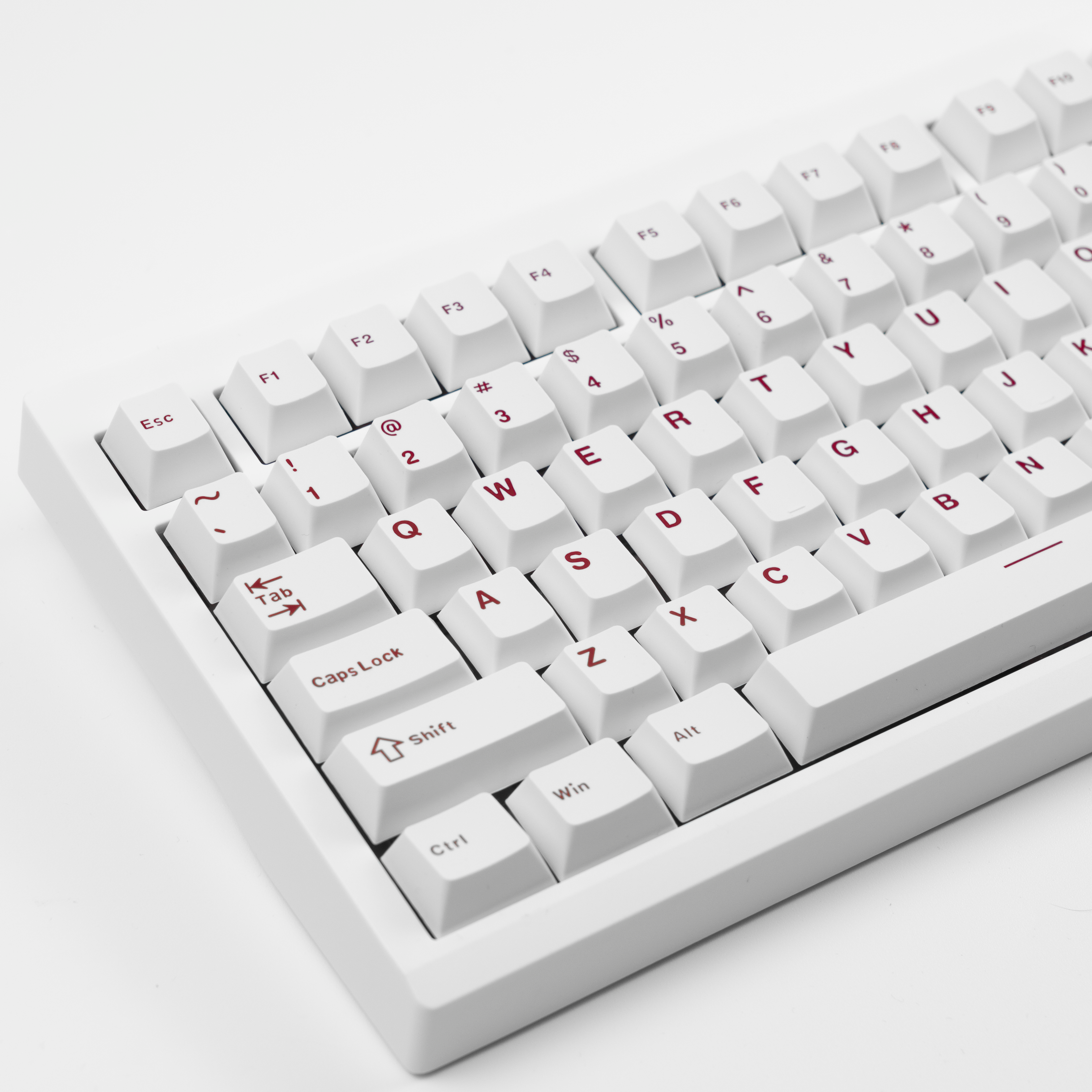 RF Mecha White Cherry Profile Keycaps