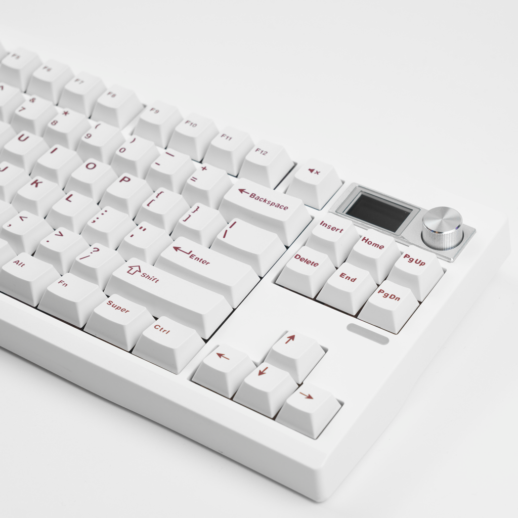 RF Mecha White Cherry Profile Keycaps