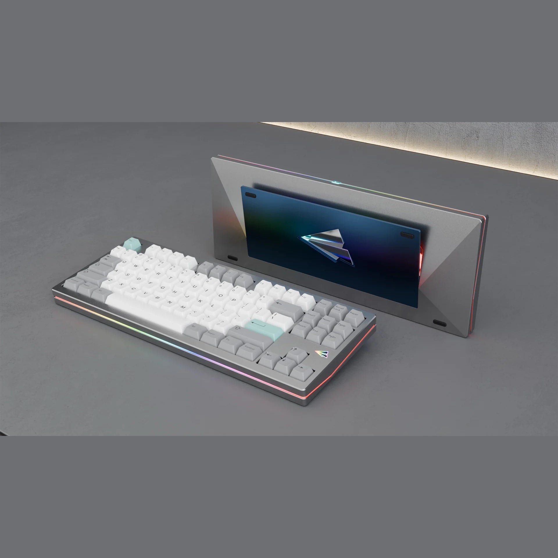 Wuque Studios Paper80 Silver Case, AFP Blue, Wired 1.6mm Non-Flex Cut PCB, Alu Plate - Barebones