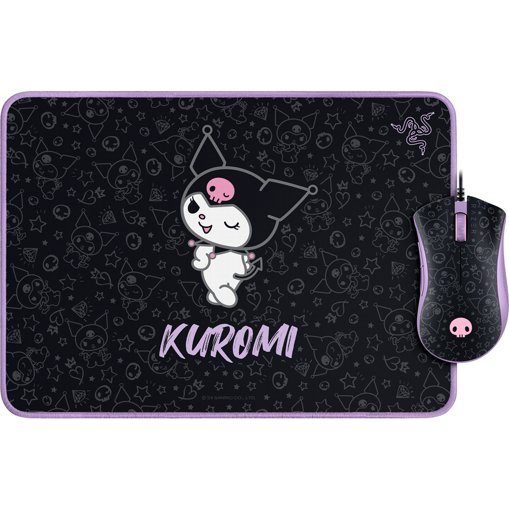 Razer Deathadder Essential + Goliathus Mouse Mat 3 Bundle-kuromi Edition