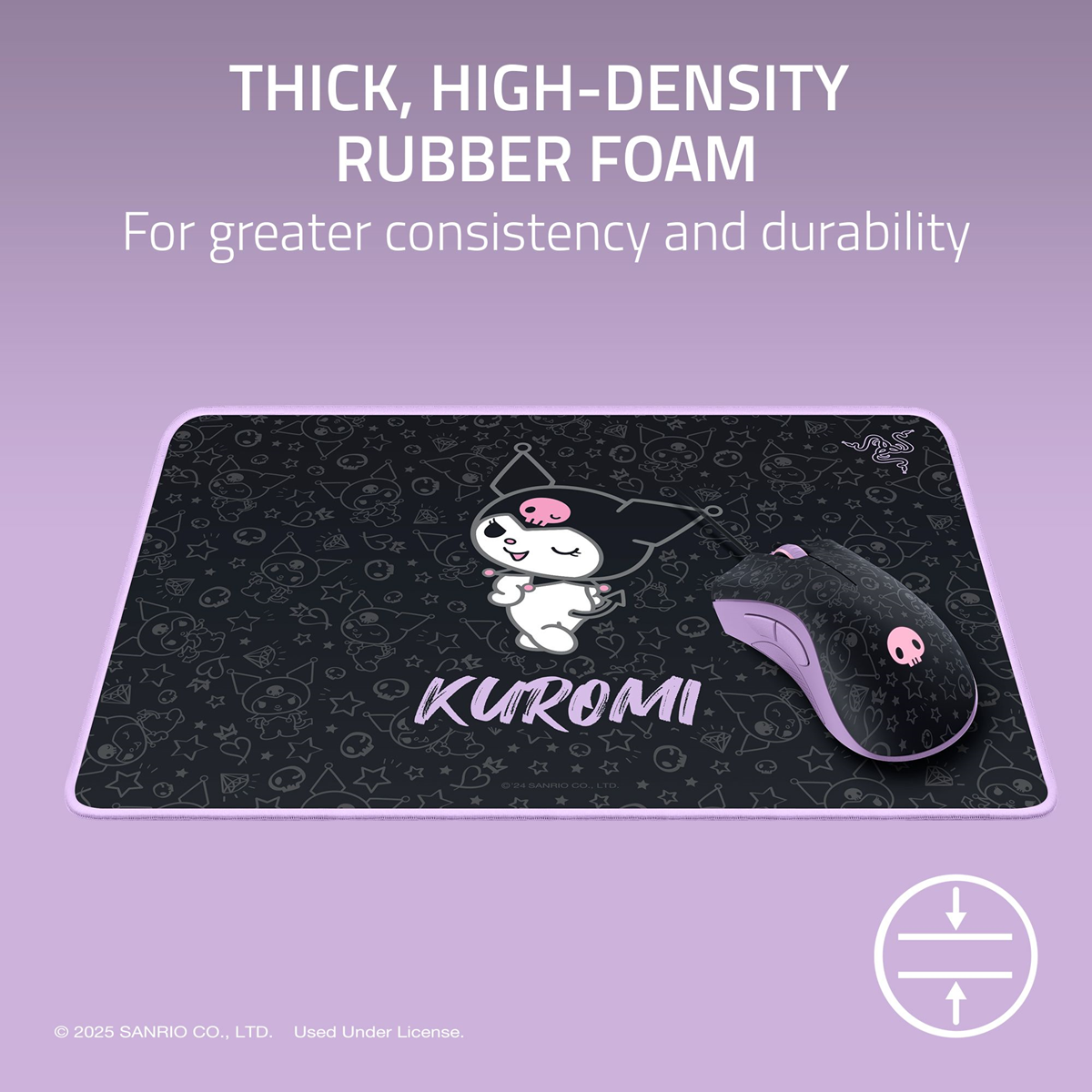 Razer Deathadder Essential + Goliathus Mouse Mat 3 Bundle-kuromi Edition