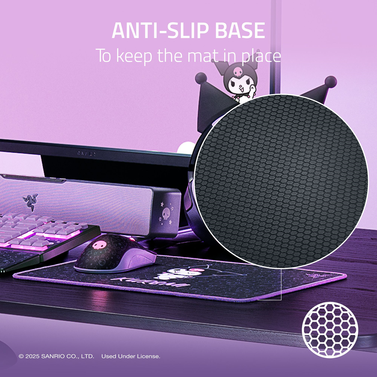 Razer Deathadder Essential + Goliathus Mouse Mat 3 Bundle-kuromi Edition