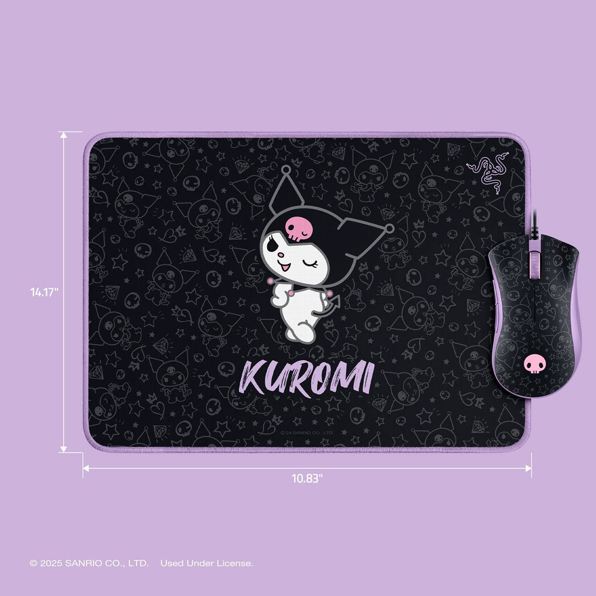 Razer Deathadder Essential + Goliathus Mouse Mat 3 Bundle-kuromi Edition