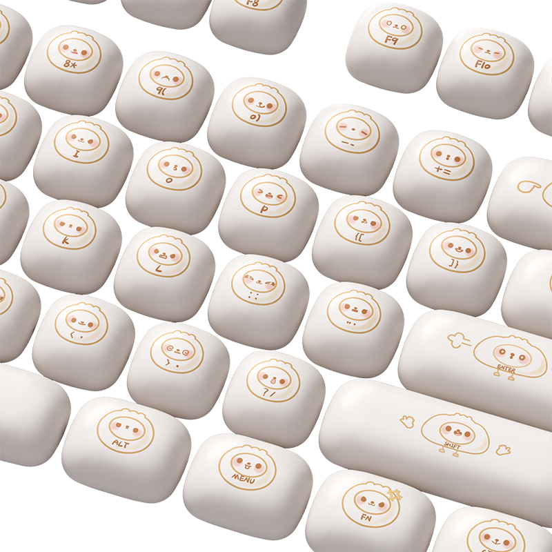 Akko Steamed Buns MOG Profile Keycaps