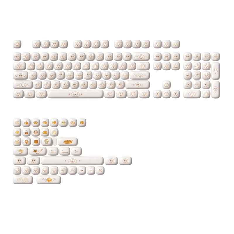 Akko Steamed Buns MOG Profile Keycaps