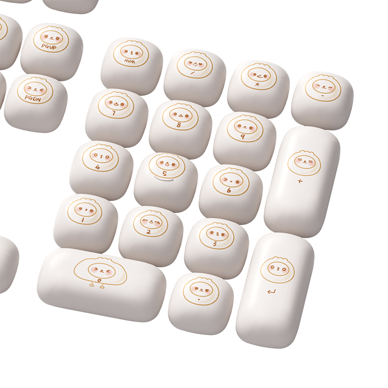 Akko Steamed Buns MOG Profile Keycaps