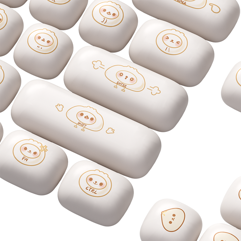 Akko Steamed Buns MOG Profile Keycaps