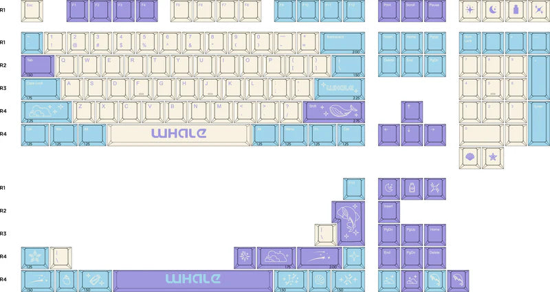 Wuque Studios Whale Keycaps
