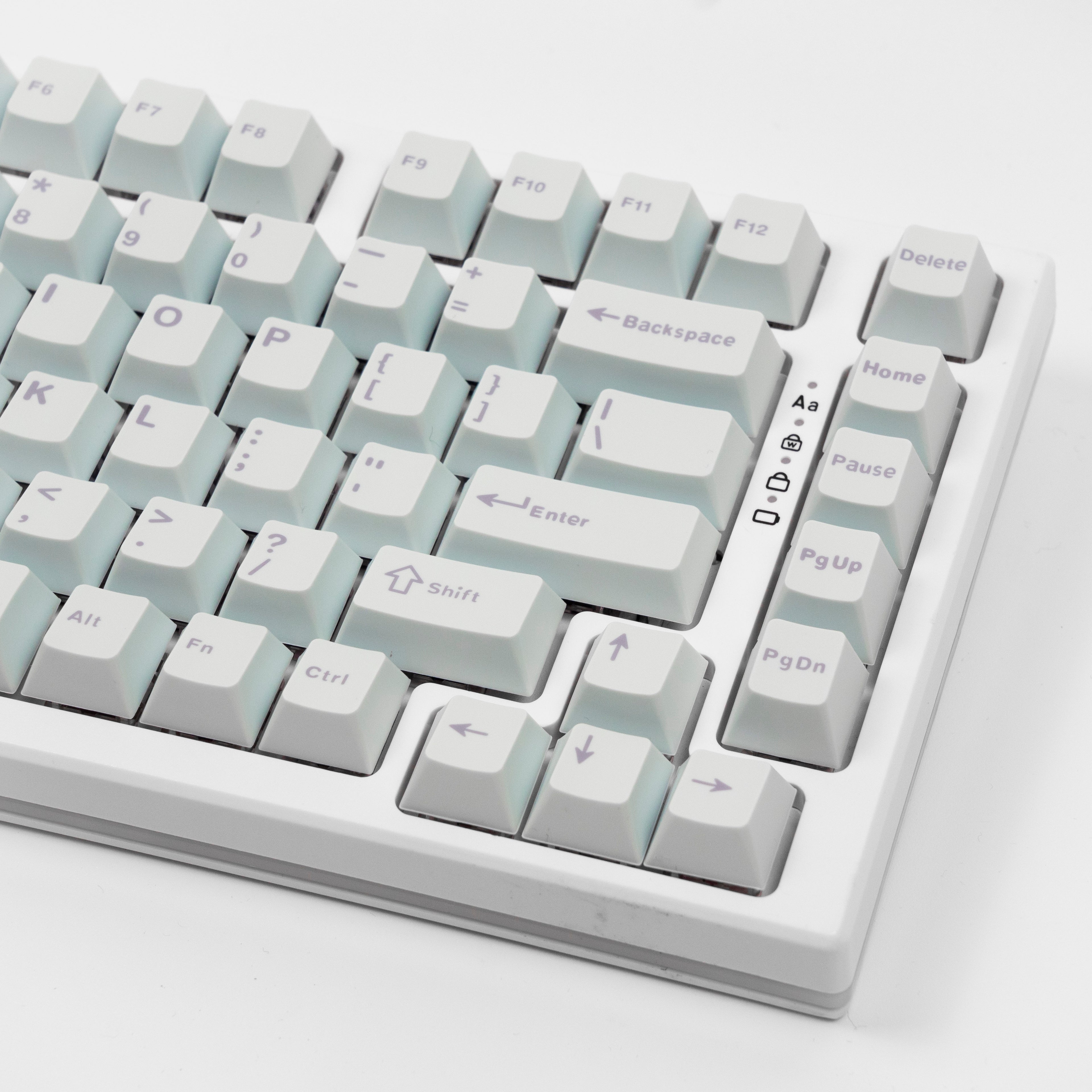 RF White Pudding Cherry Profile Keycaps