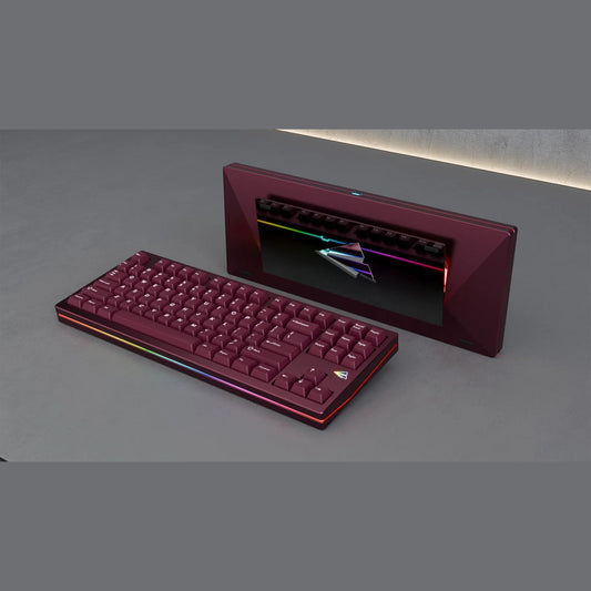 Paper80 Wine Case, PVD Mirror Gunmetal Grey, Wired 1.6mm Non-Flex Cut PCB, Alu Plate