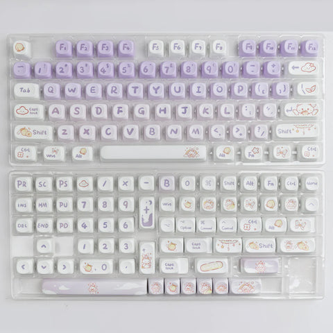 Yunzii Violet Bunny Keycap Set