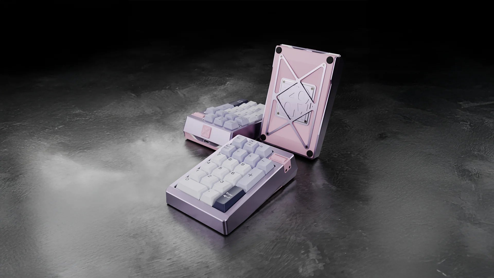Meletrix Zoompad TIGA Anodized Lavender - Barebones