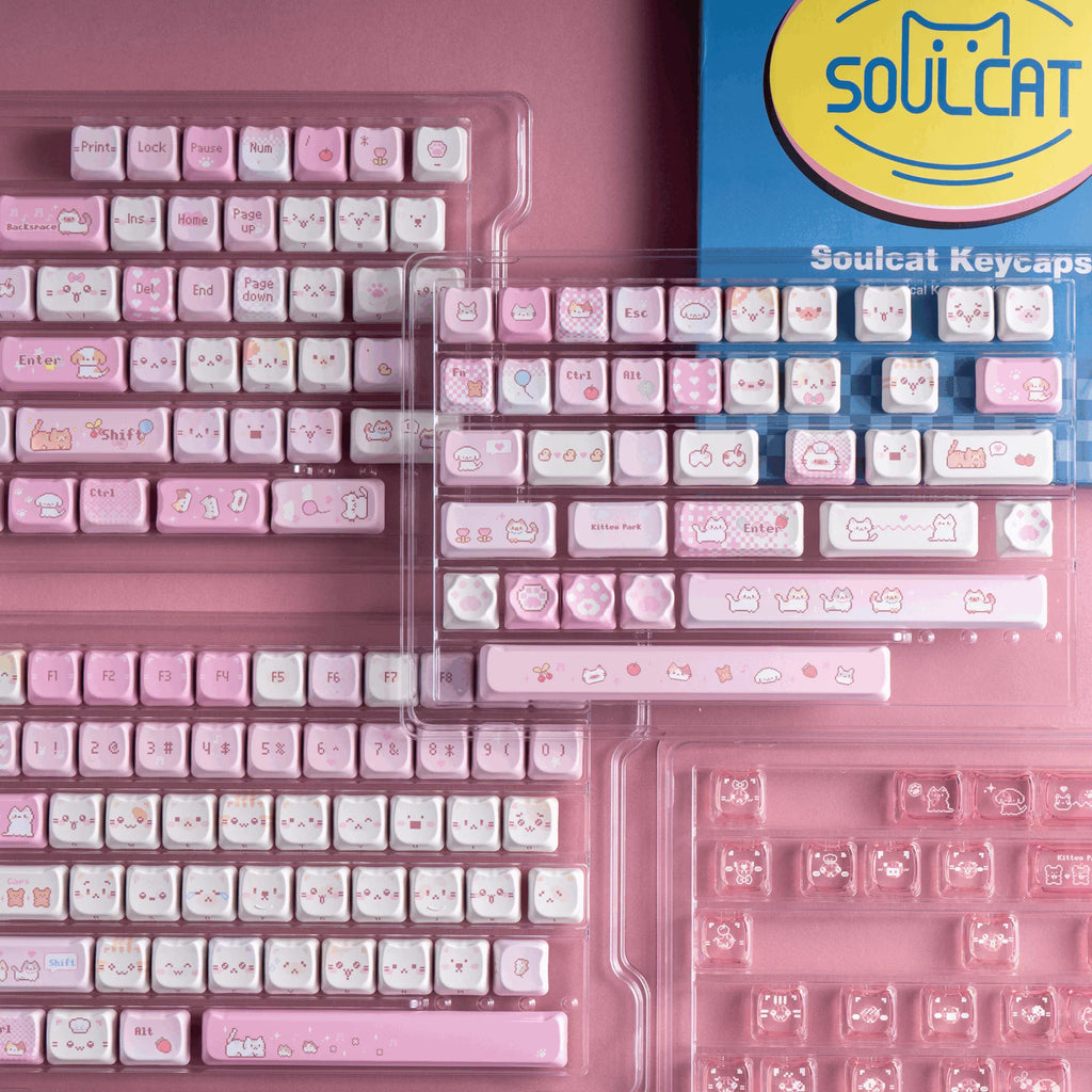 Soulcat Pixel Cat Keycaps