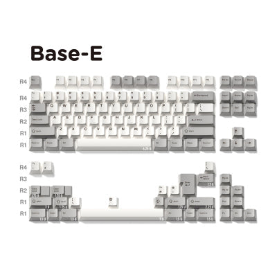 JKDK Light brown and Grey Piano Cherry Profile PBT Dye-Sub