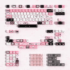 Soulcat Black Pink Cats Keycaps