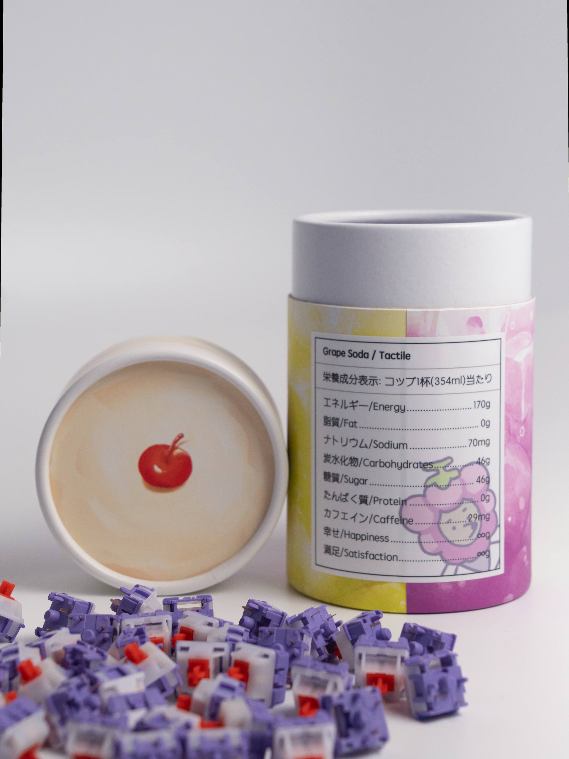 RF CreamSoda Grape Tactile Switch