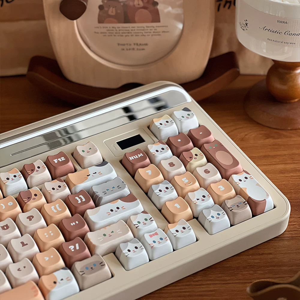 Soulcat Stacked Cat Keycaps