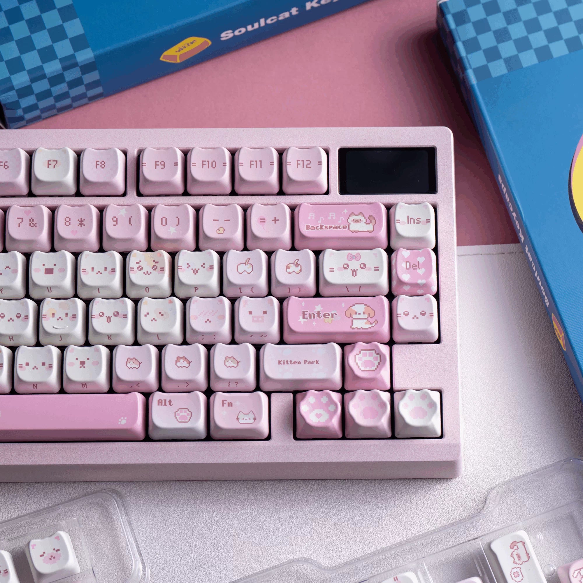 Soulcat Pixel Cat Keycaps